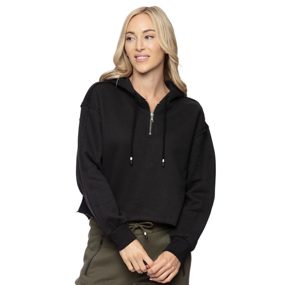 ✨Fundamental Coast Kelly 1/4 Zip Black Sz Medium Hoodie✨